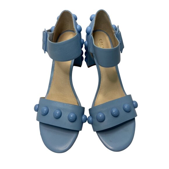 Cecilia New York Gail Block Heel Shoe - Blizzard Blue Size 9 - Picture 2 of 7